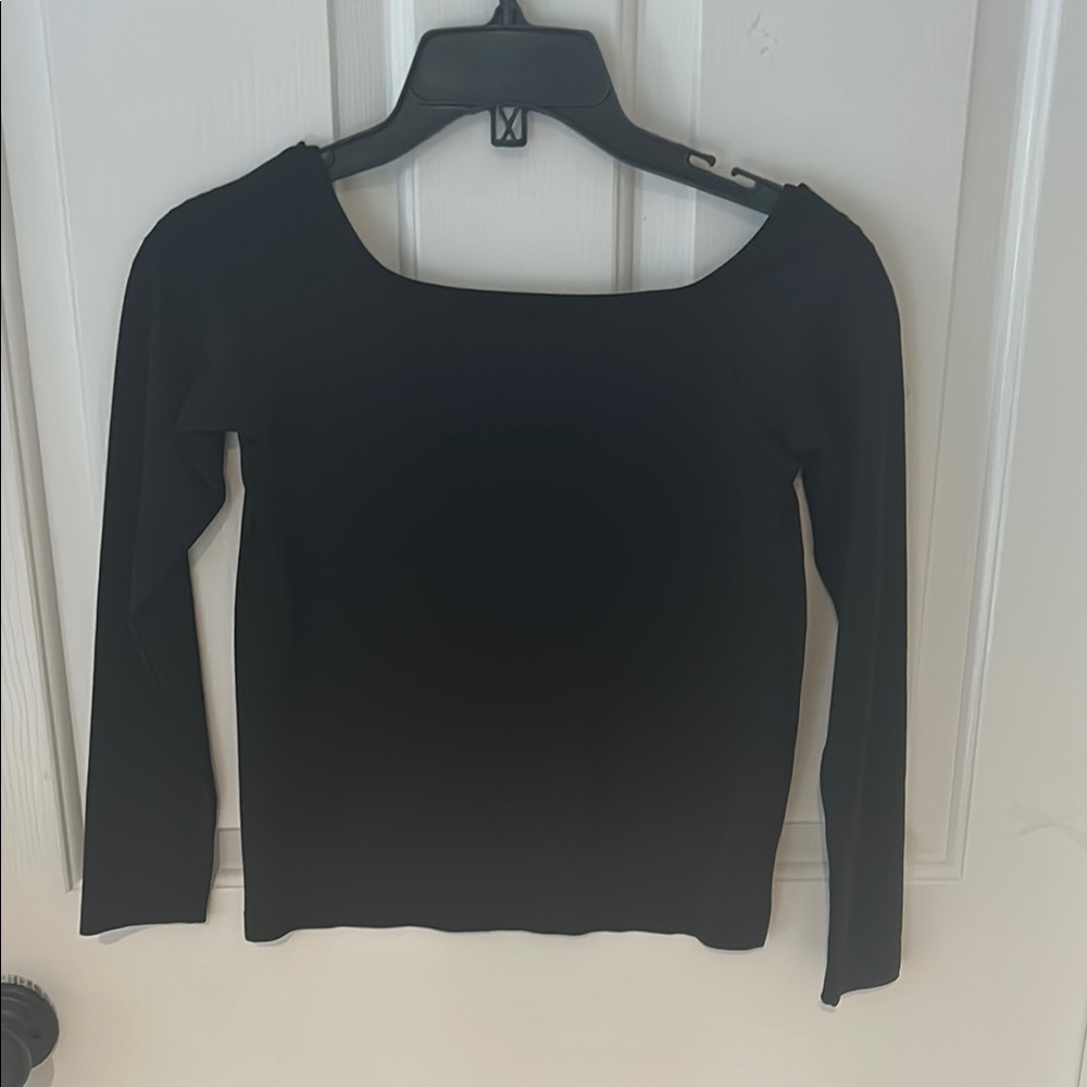 Black 3/4 length Sleeve Women's Top